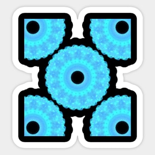 Modern florescent mandala Sticker